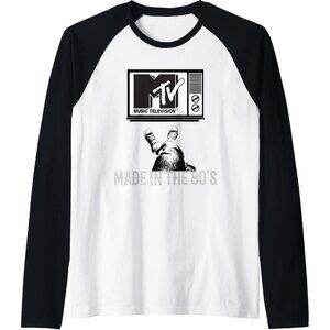 Unisex Black  Made in the 80s Vintage Graphic Shirt Retro Raglan Baseball Tee